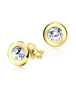 Gold Plated Silver Stud Earring STS-130-GP